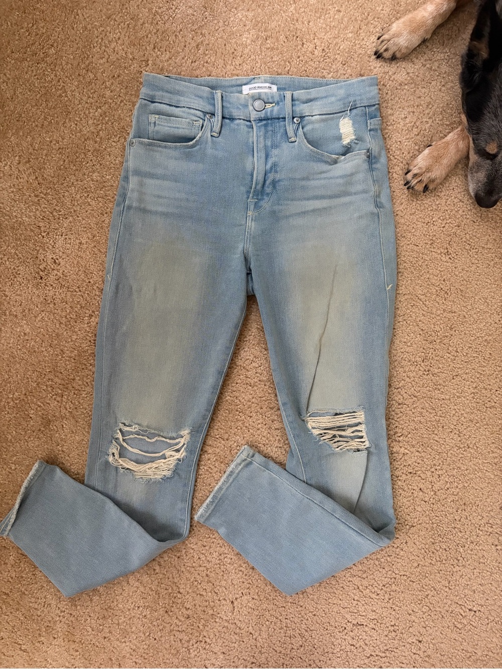 Good American Good Leg Crop Jeans